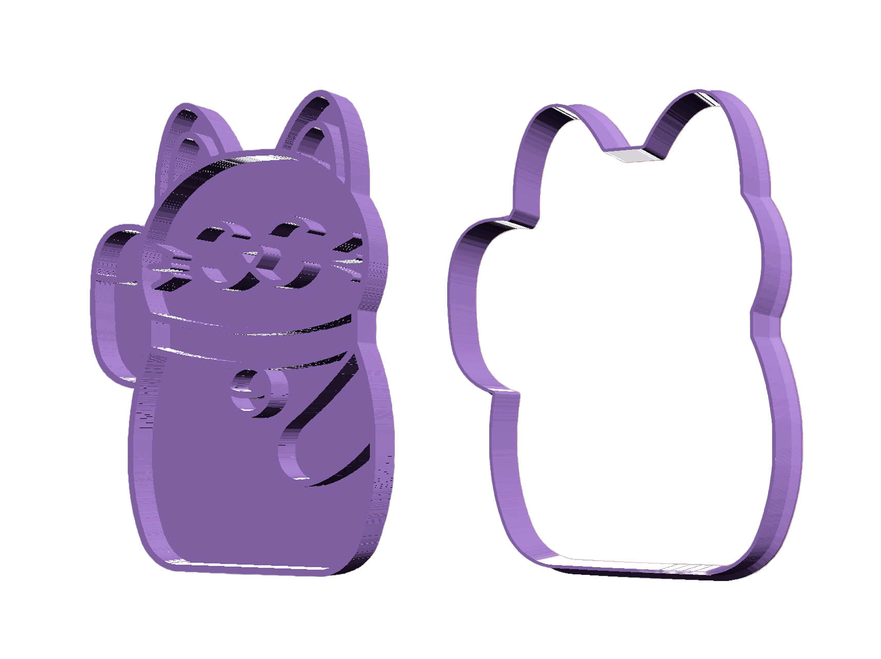 2-piece cutter STL preview