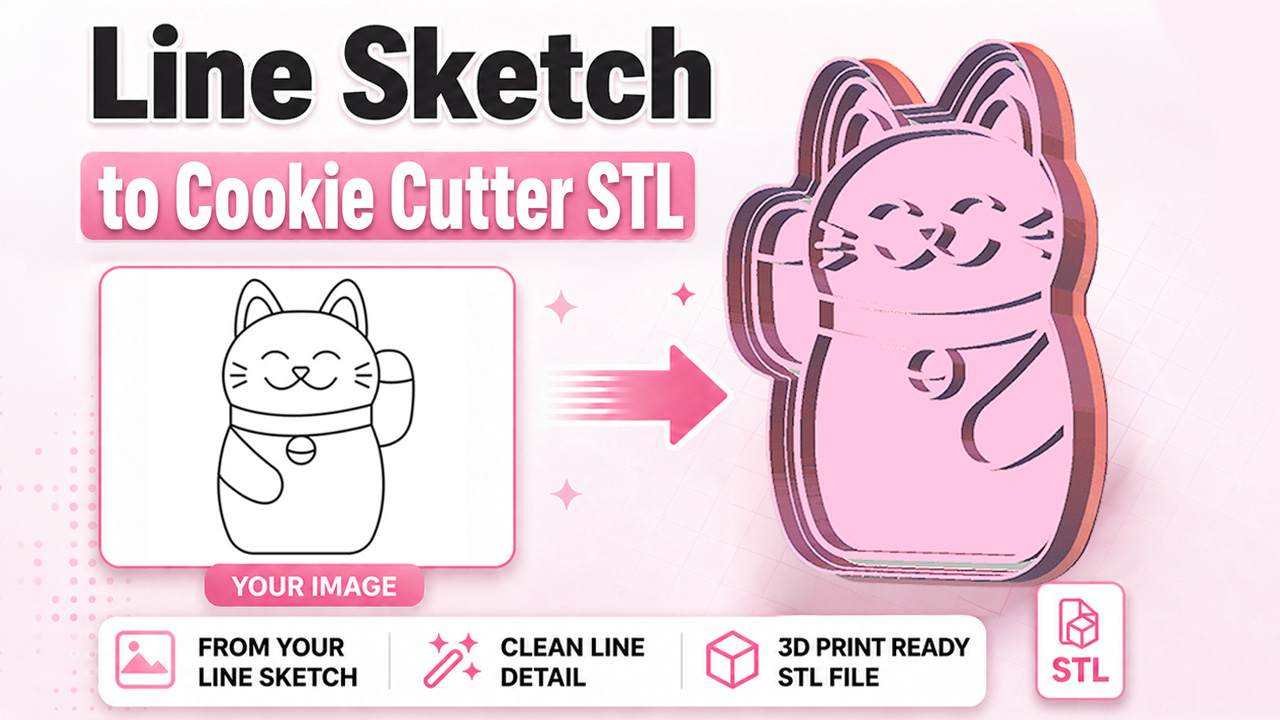 Custom cutter STL maker preview